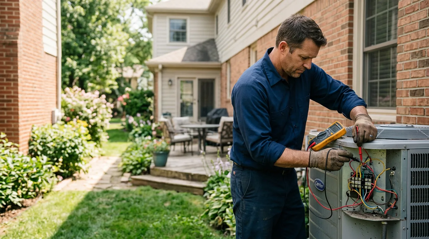 HVAC technician working near Lyman, UT